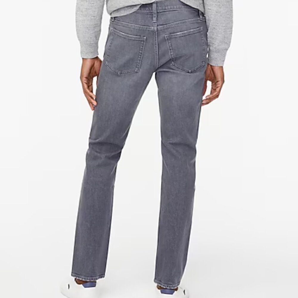J. Crew Factory bg156 Straight-fit grey jean in signature flex - NWT 34/30